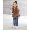 Mud Pie FAUX Leopard Vest(Brown)