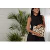 Mud Pie Leopard Jute Case(Tan)