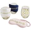 Mud Pie Women’s SIP and Snooze Gift Set, White, One Size Fits Most