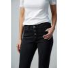 Mud Pie Women’s Wells Button Fly Jeans(Black)
