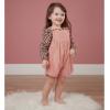 Mud pie baby-girls Leopard Overall Short Set(Pink)