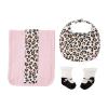 Leopard Burp BIB and Sock Set