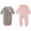 Mud Pie Baby Girls’ Watch ME Grow Set, Leopard, 0-6 Months