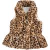Mud Pie FAUX Leopard Vest(Brown)