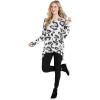 Mud Pie Women’s Long Sleeve(Gray Leopard)