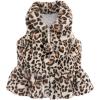 Mud Pie baby girls IVORY FAUX LEOPARD VEST