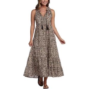 Mud Pie Baby Girls’ Eason Maxi Dress(Leopard)