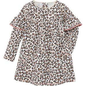 Mud Pie Baby Girls’ One Size Leopard Dress(Tan)