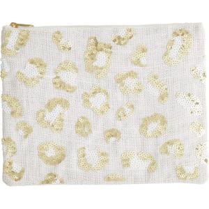 Mud Pie Leopard Jute Case(White)