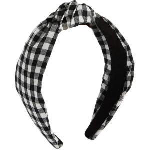 Mud Pie Women’s Patterned Knotted Headband(Black)