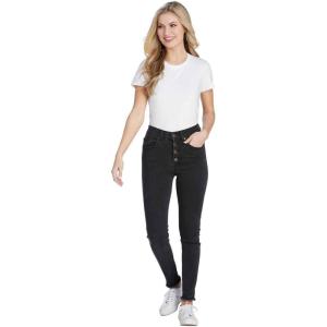 Mud Pie Women’s Wells Button Fly Jeans(Black)
