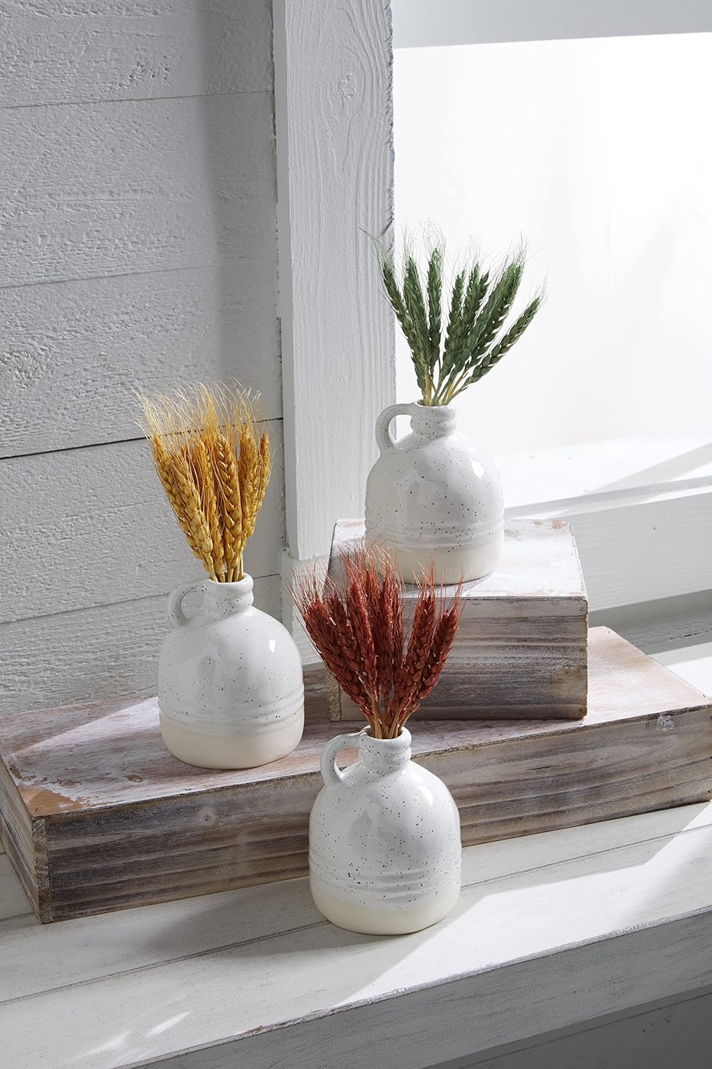 image:imageMud Pie Preserved Wheat in Vase Red