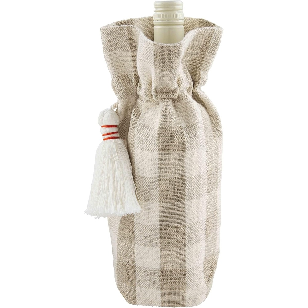 image:imageMud Pie Thanksgiving Wine Bag Buffalo Check