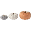 Mud Pie Grey Small Cotton Pumpkin, 5″ x 8″ Diameter