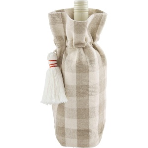 Mud Pie Thanksgiving Wine Bag, Buffalo Check