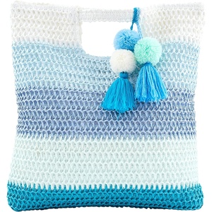 Mud Pie Women’s Mud Pie Women’s Bright Straw Tote(Blue)