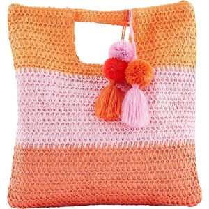 Mud Pie Women’s Mud Pie Women’s Bright Straw Tote(Multicolor)