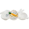 Mud Pie Bunny Triple Dip Set; dish 6″ x 11 1/4″ | spoon 5″