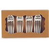 Mud Pie Pewter 4 Piece Cheese Marker Set, 3 1/2″ x 1 1/8″