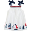 Mud Pie Girls’ Mud Pie Girl Poplin Dress(Sailboat)
