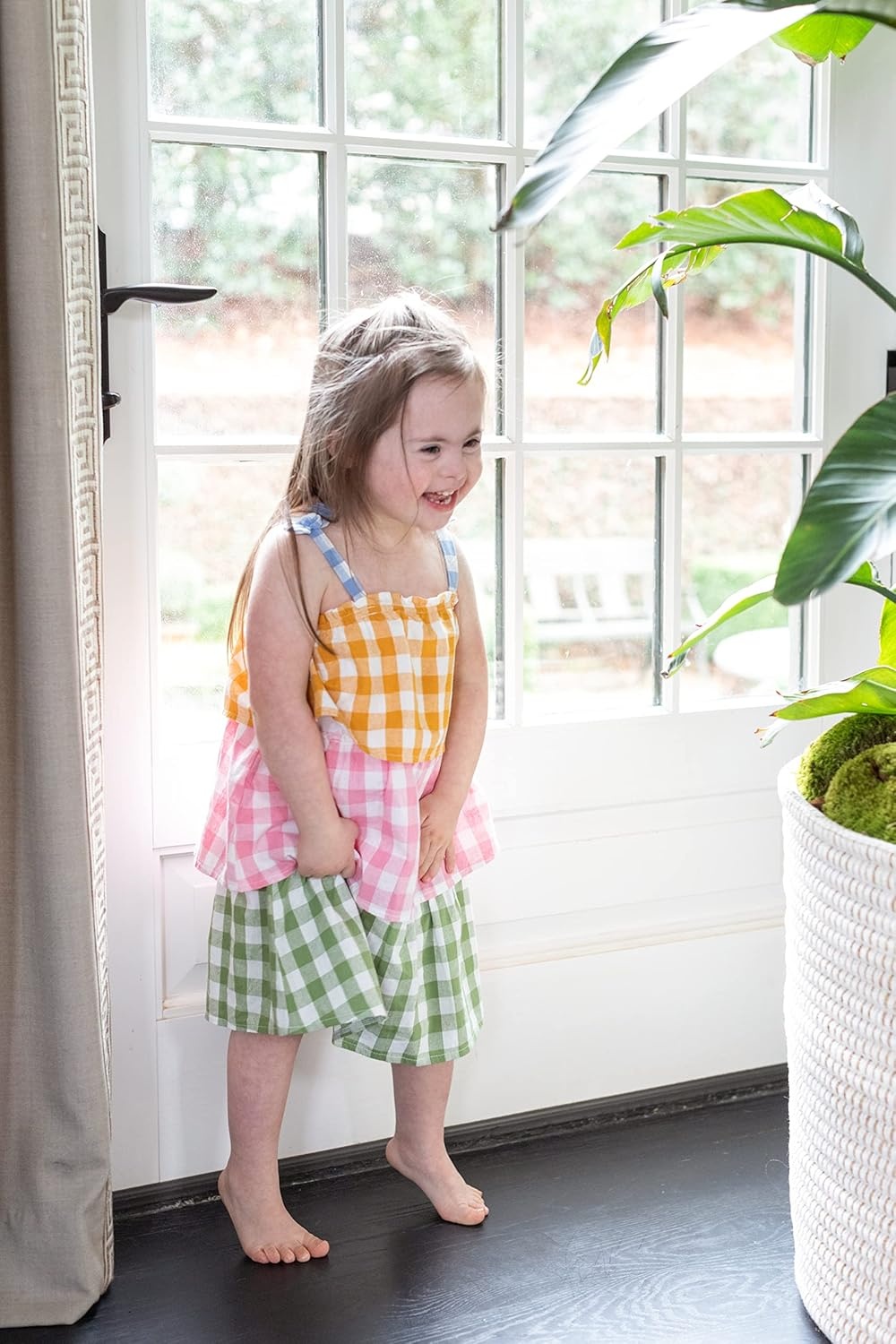 image:imageMud Pie Baby Girls Mud Pie Kids Check DressMulti
