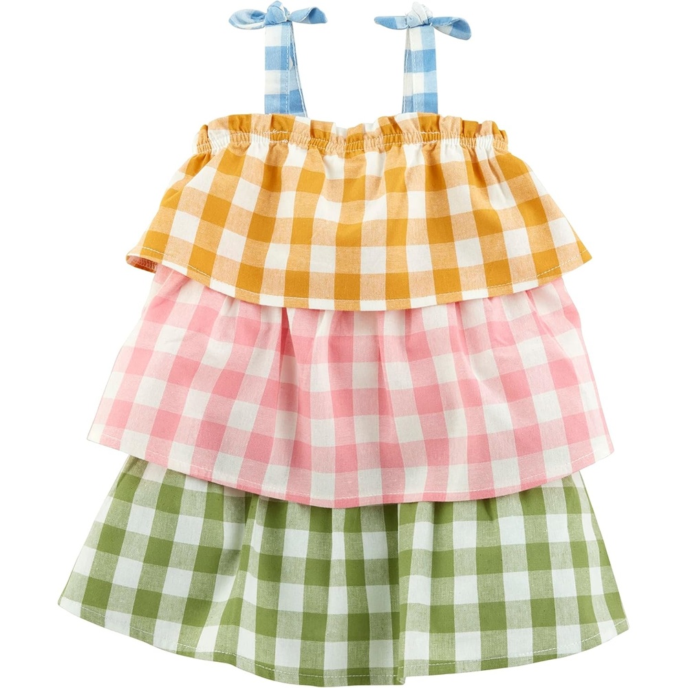image:imageMud Pie Baby Girls Mud Pie Kids Check DressMulti