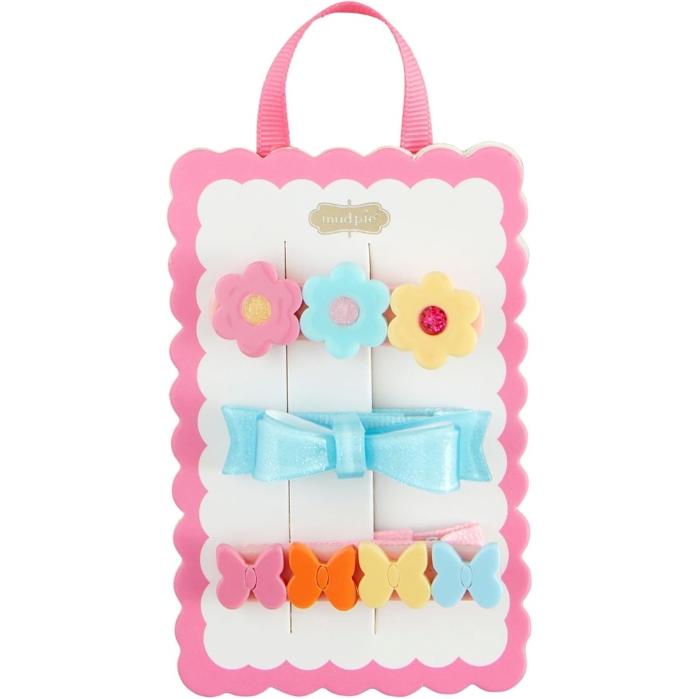 image:imageMud Pie Childrens Blue Bow Spring Hairclips