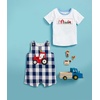 Mud Pie Boys’ Mud Pie Boys Truck Smocked Tee(Farm)