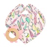 Pink Fishing Lure Teether Bib Set