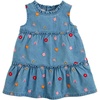 Mud Pie Girls’ Mud Pie Girls Emb Dress(Rainbow Flower)