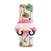 Mud Pie Kids Pink Golf Swaddle and Rattle; Swaddle 47″ X 47″ | Rattle 3″ X 4 1/2″