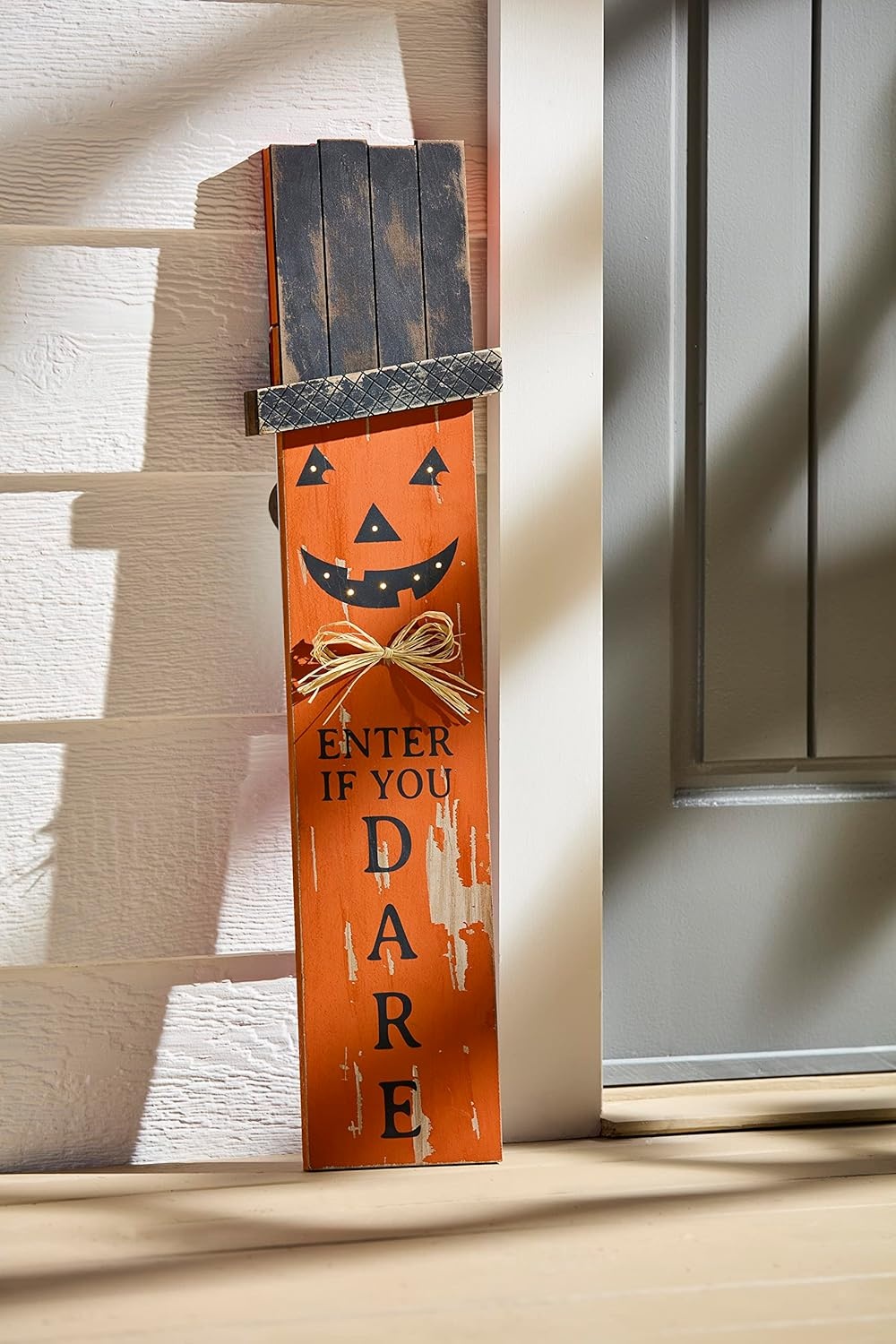 image:imageMud Pie Light Up Holiday Reversible Sign HalloweenChristmas 29 x 6Orange