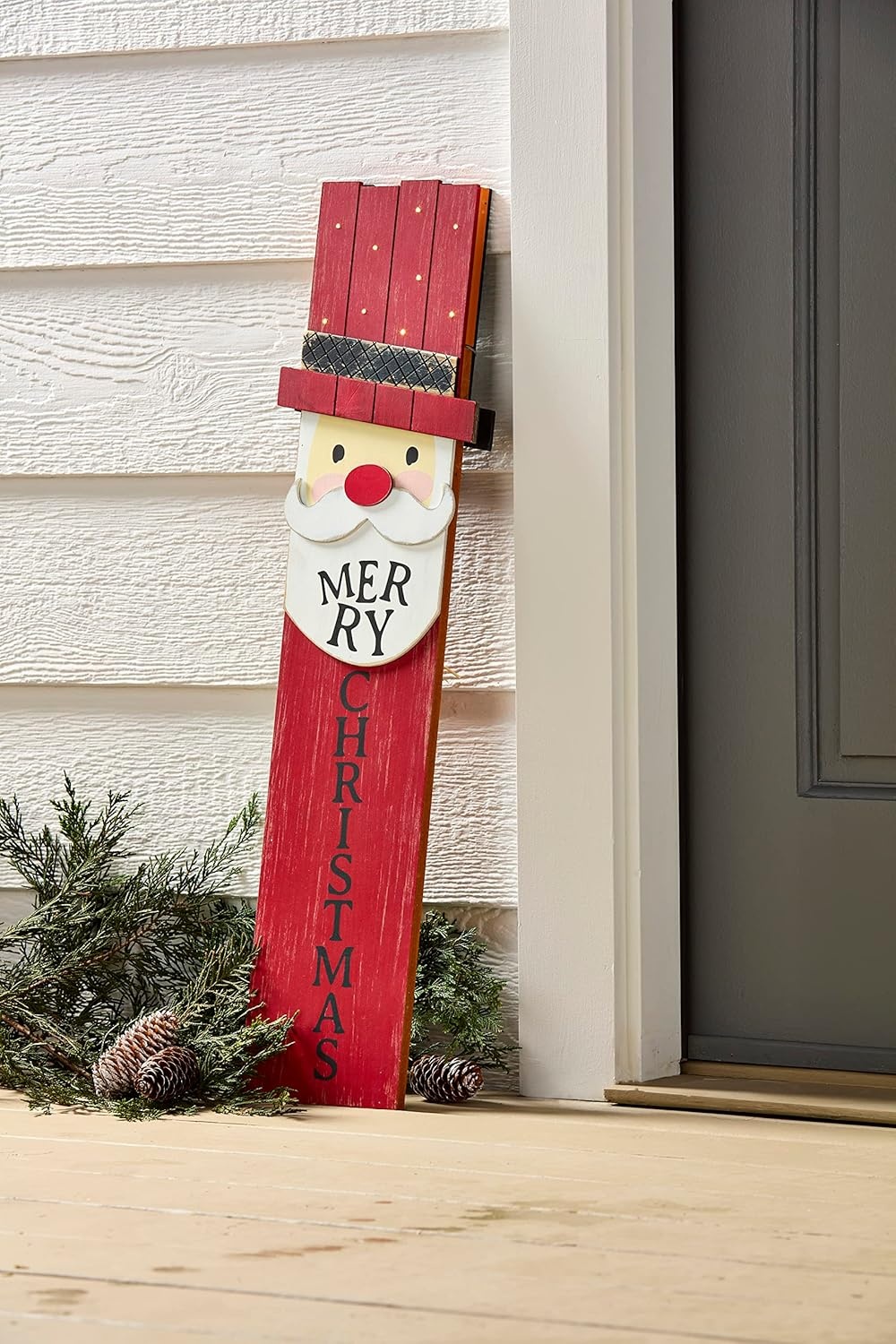 image:imageMud Pie Light Up Holiday Reversible Sign HalloweenChristmas 29 x 6Orange