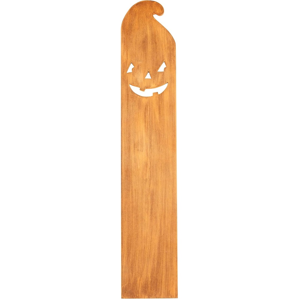 image:imageMud Pie Halloween Decorative Plank Pumpkin 5 320 x 27 12