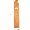 Mud Pie Halloween Decorative Plank, Pumpkin, 5 3/20″ x 27 1/2″