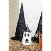 Mud Pie Halloween Tin Lanterns, Ghost, 10.5″ x 5.5″(10.5in x 5.5in)