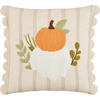 Mud Pie Square Scallop Pumpkin Pillows, 20″ x 20″, Multi