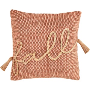 Mud Pie Fall Tassel Pillow, 18″ x 18″, Blessed(Fall)