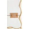 Mud Pie Gold Scallop Cloth Napkins; 18″ x 18″